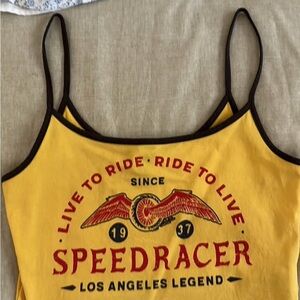 Yellow Speedracer Tank Top